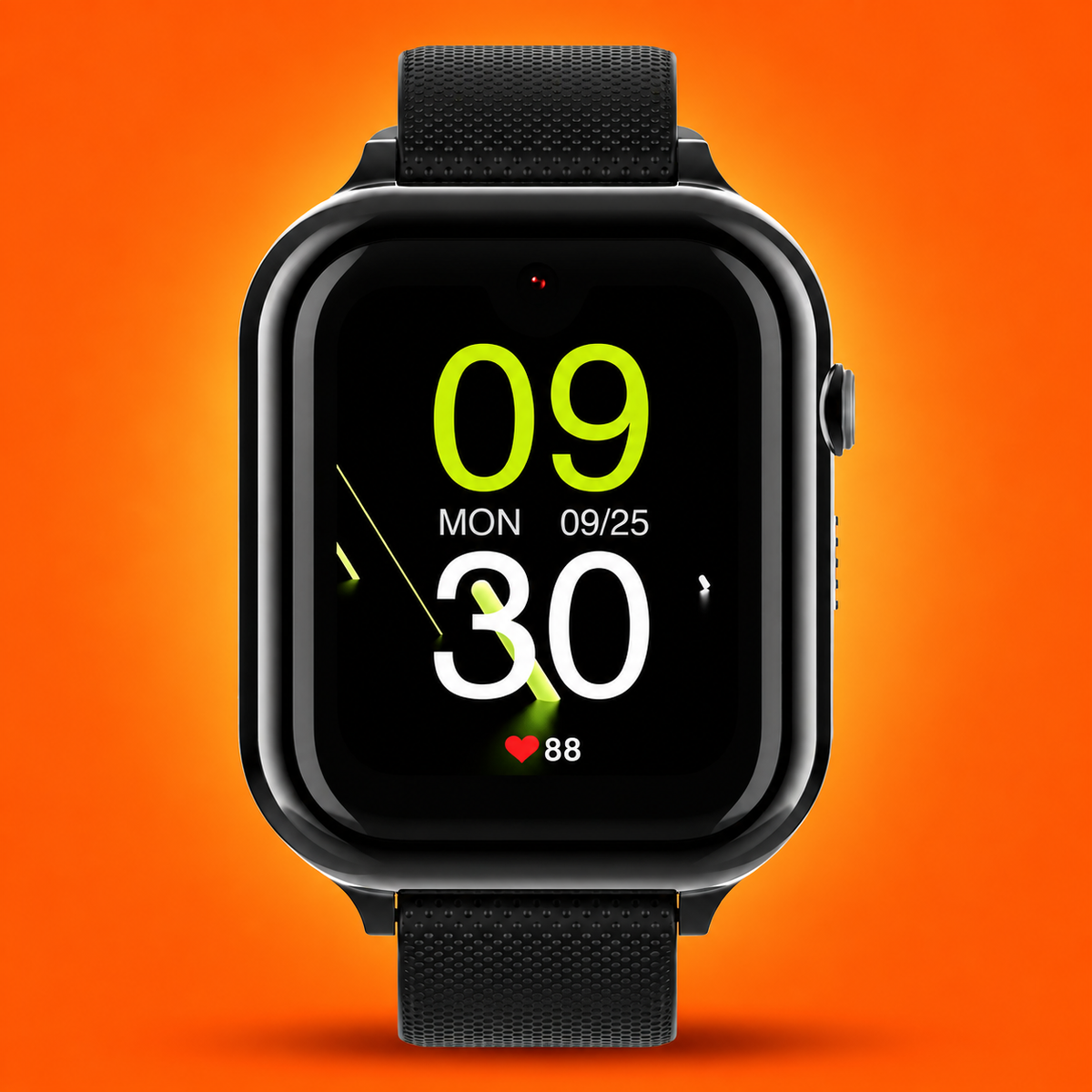 Montre connectée adolescent Genius coloris noir, écran AMOLED