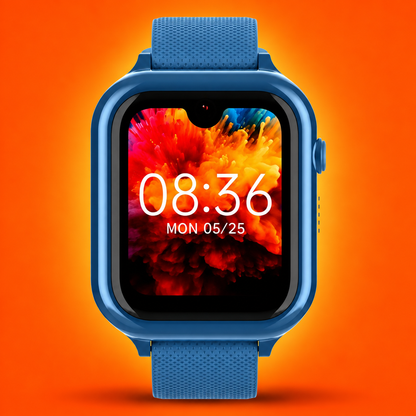 Montre connectée adolescent Genius coloris bleu, écran AMOLED