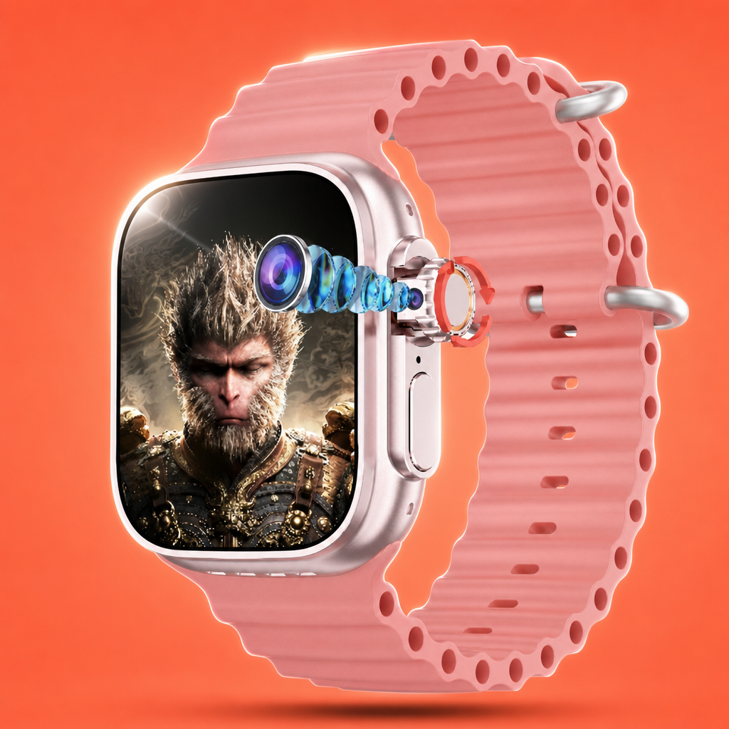 SmartWatch Genius – Montre connectée GPS 4G ado, écran AMOLED, caméra & assistant IA